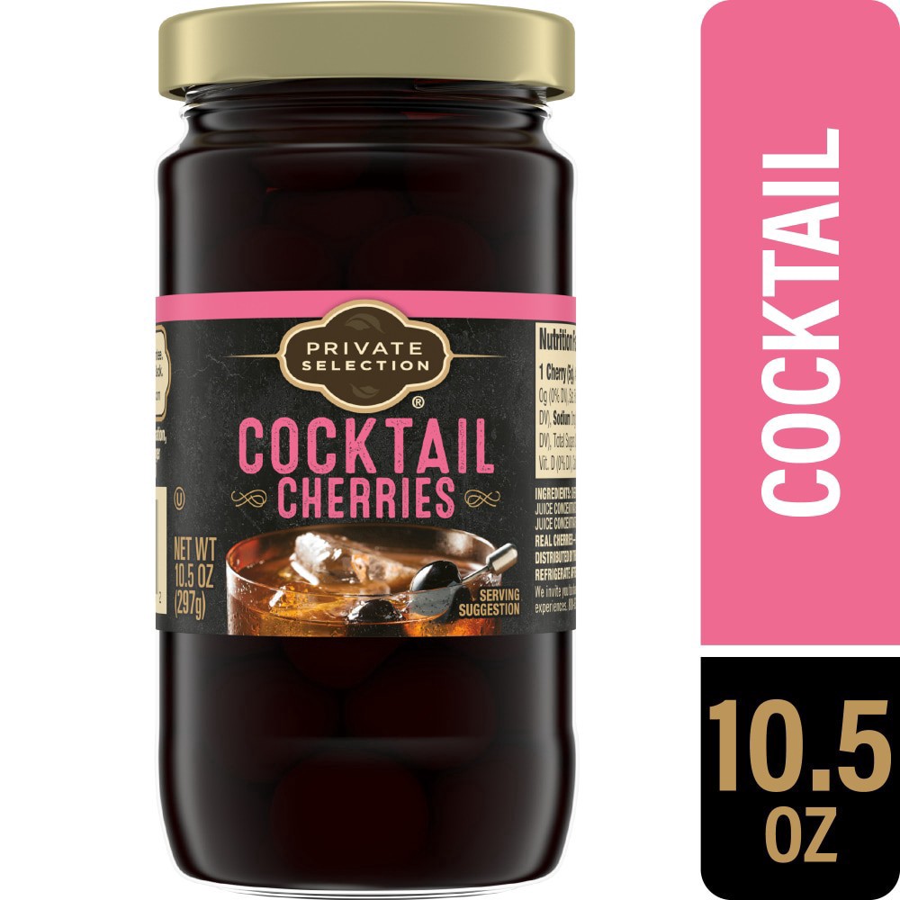 slide 4 of 5, Private Selection® Cocktail Cherries, 10.5 oz