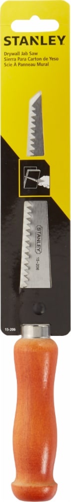 slide 1 of 1, STANLEY Wood Handle Wallboard Saw, 6 in