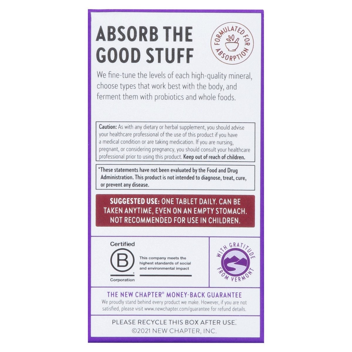 slide 7 of 15, New Chapter Fermented Zinc Complex, 30 ct