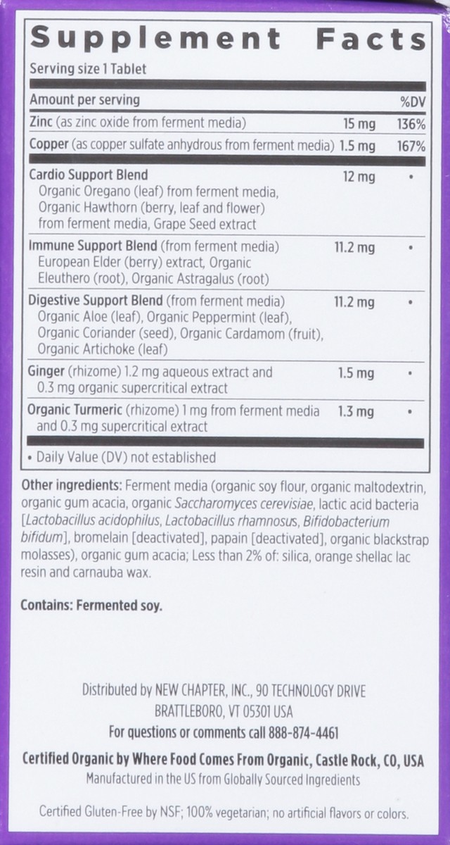 slide 14 of 15, New Chapter Fermented Zinc Complex, 30 ct