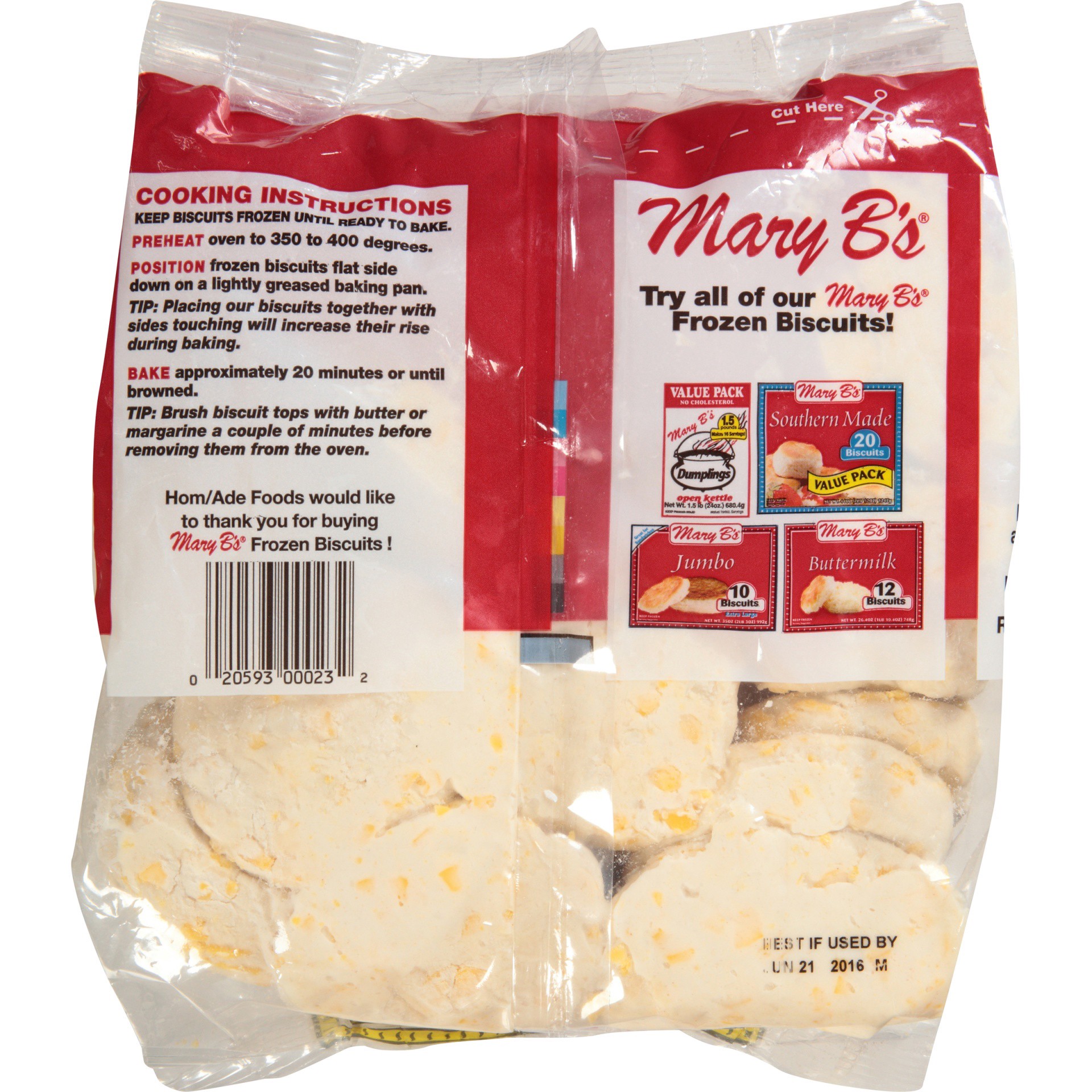 slide 6 of 8, Mary B's Butter Taste Biscuits, 44 oz