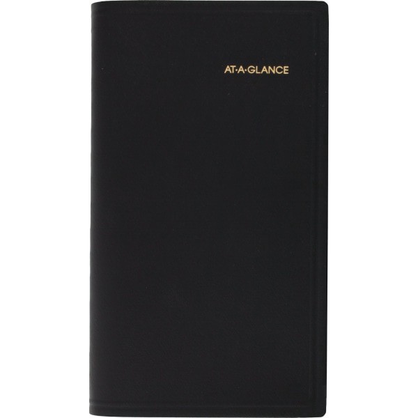 slide 1 of 3, 2025 At-A-Glance Monthly Planner, 3-1/2"" X 6"", Black, January To December, 7006405, 1 ct