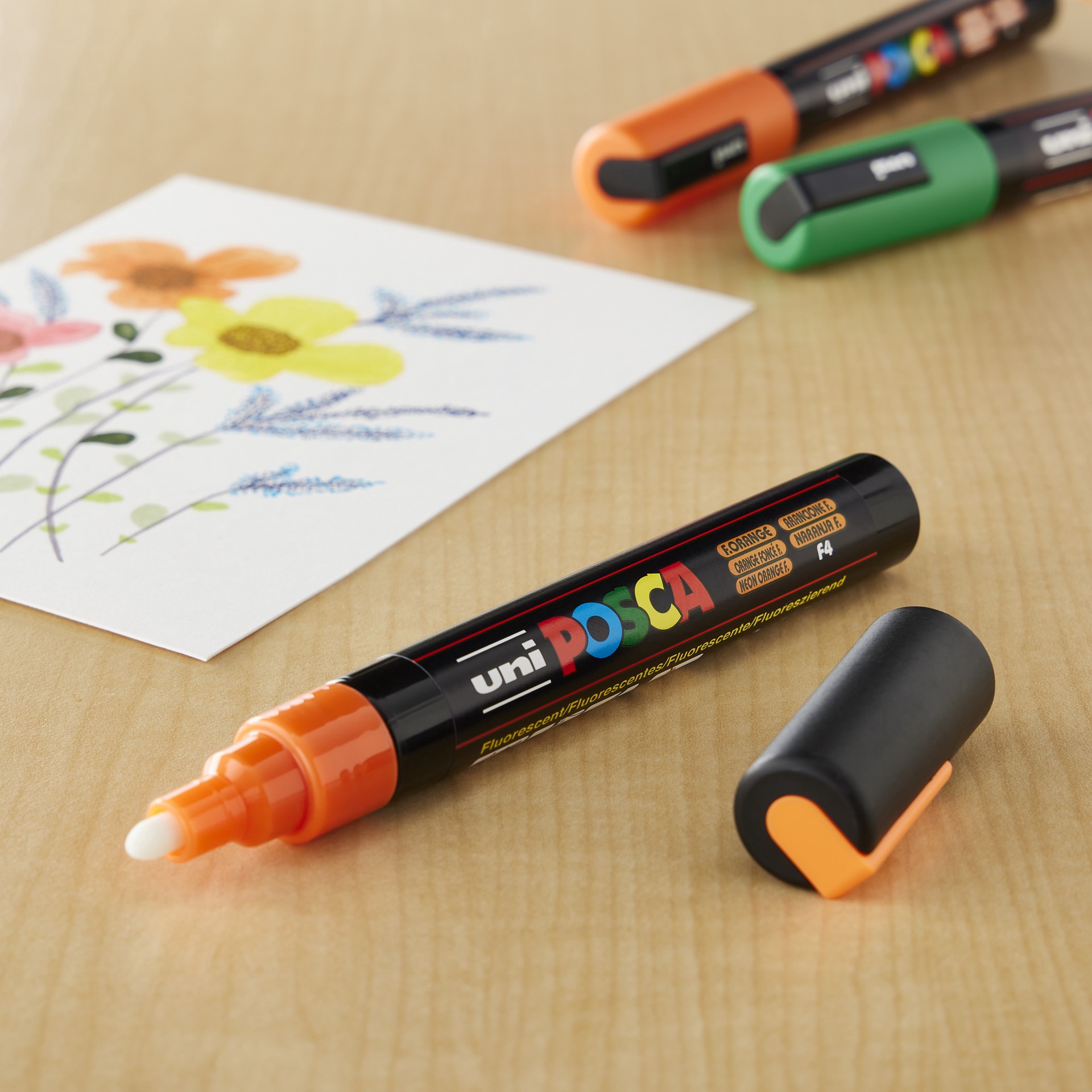 slide 2 of 2, Uni Posca Pc-5m Medium Bullet Tip Paint Marker, medium bullet