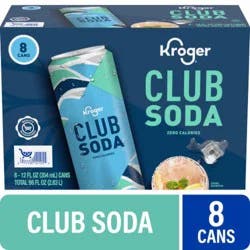 Kroger Club Soda Cans
