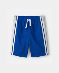 Oshkosh Boys Striped Mesh Active Shorts - Blue, Size 12