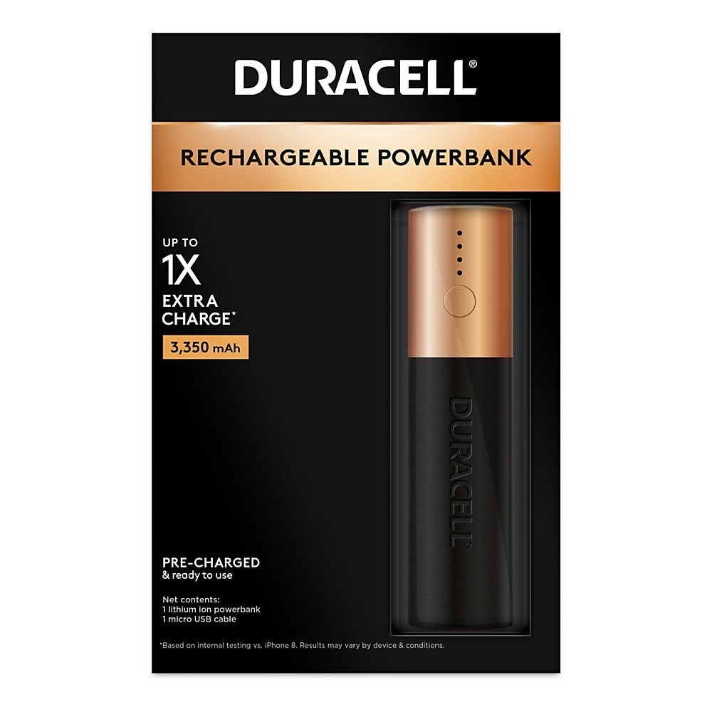 slide 1 of 4, Duracell Rechargeable Power Bank, 1 ct