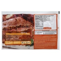 slide 1 of 1, Signature Select Beef Corned Beef Bottom Round Flat Cut - 3.25 Lb, per lb