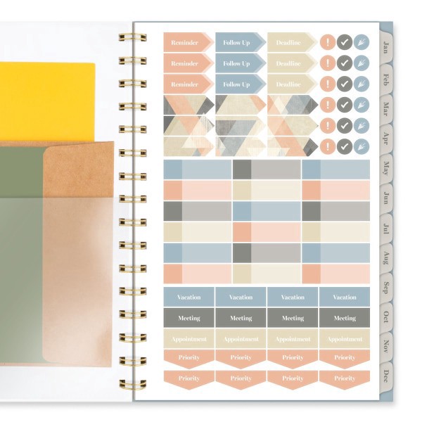 slide 2 of 9, 2025 Cambridge Weekly/Monthly Planner, 5-1/2"" X 8-1/2"", Triad, January To December, 1728-200, 1 ct