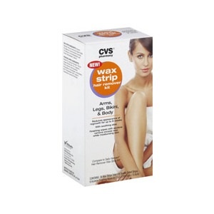 slide 1 of 1, CVS Pharmacy Cvs Wax Strip Hair Remover Kit Arms, Legs, Bikini, & Body, 1 ct