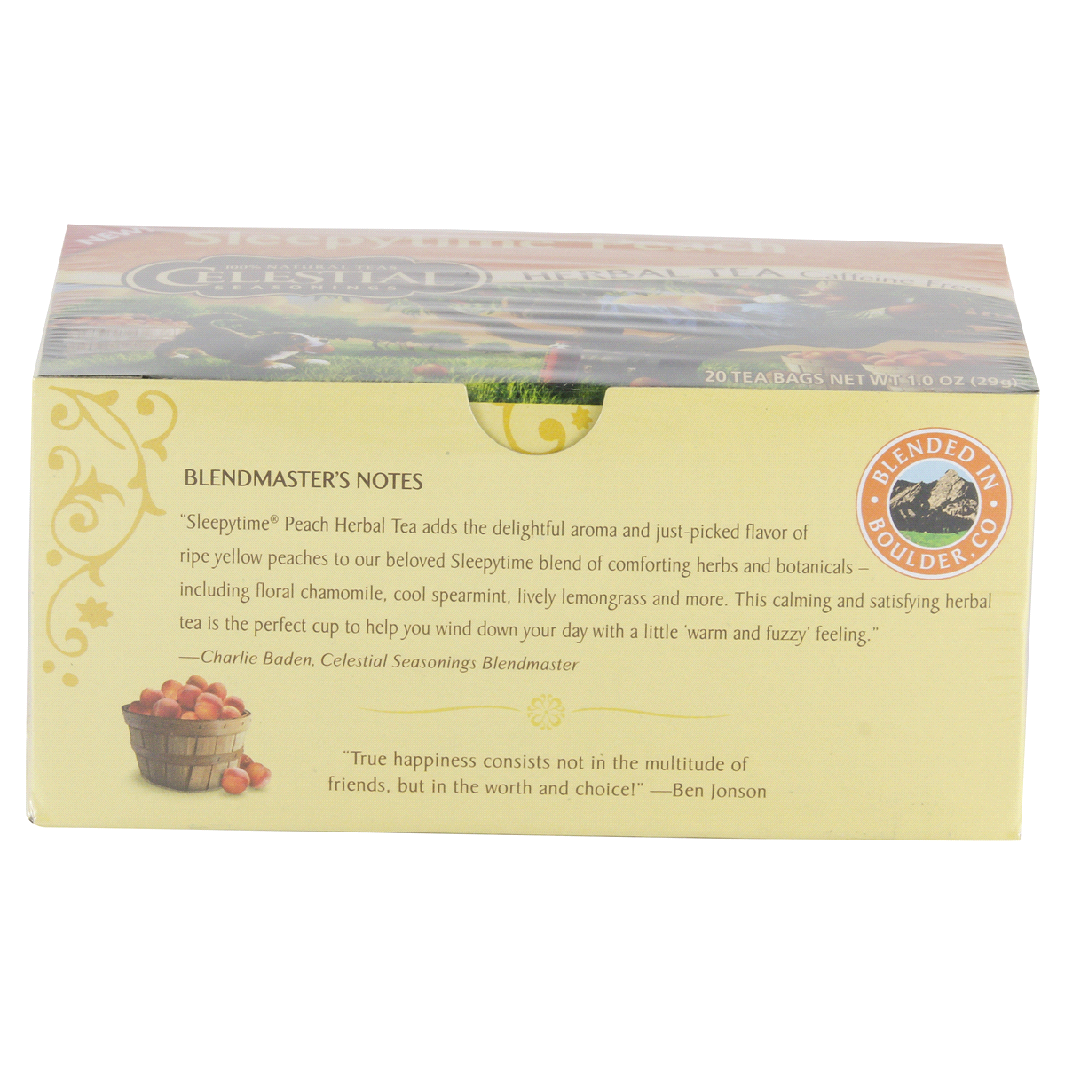 Celestial Seasonings Sleepytime Peach Herbal Tea Bags, 20 ct