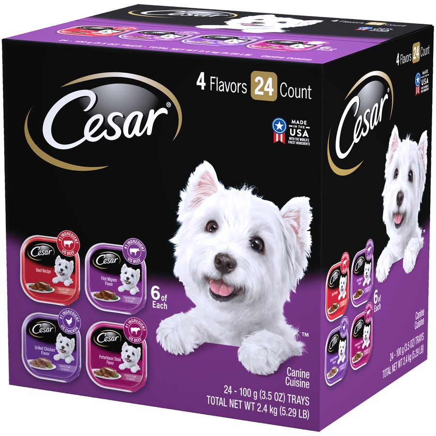 Cesar Wet Dog Food Classic Loaf In Sauce Beef Recipe, Filet Mignon