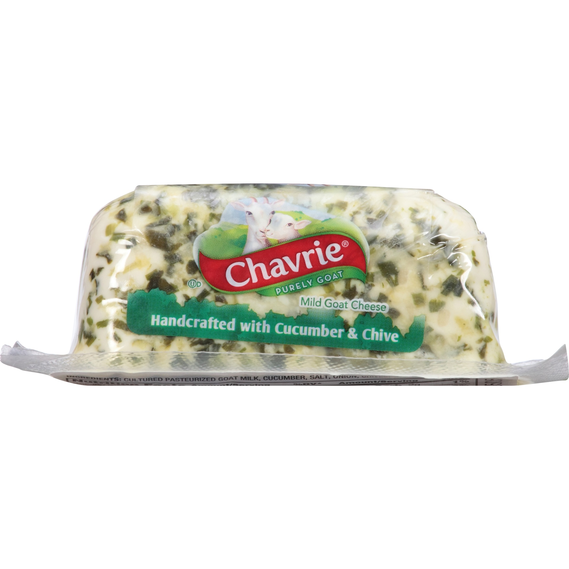 slide 4 of 6, Chavrie With Cucumber & Chive Log - 4 Oz, 