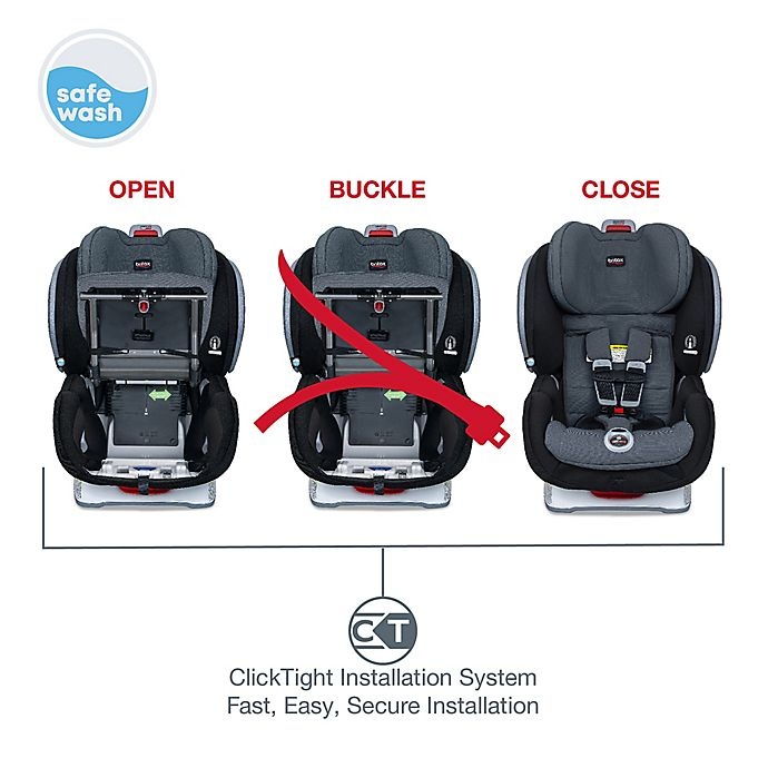 slide 5 of 9, Britax Advocate ClickTight SafeWash Convertible Car Seat - Otto, 1 ct