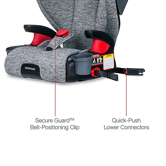 slide 6 of 7, Britax Highpoint 2-Stage Belt-Positioning Booster Car Seat - Asher, 1 ct