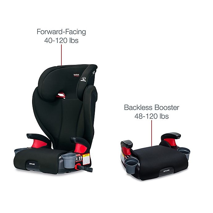 slide 3 of 8, Britax Skyline 2-Stage Belt-Positioning Booster Car Seat - Dusk, 1 ct