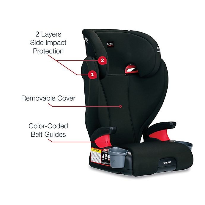 slide 4 of 8, Britax Skyline 2-Stage Belt-Positioning Booster Car Seat - Dusk, 1 ct