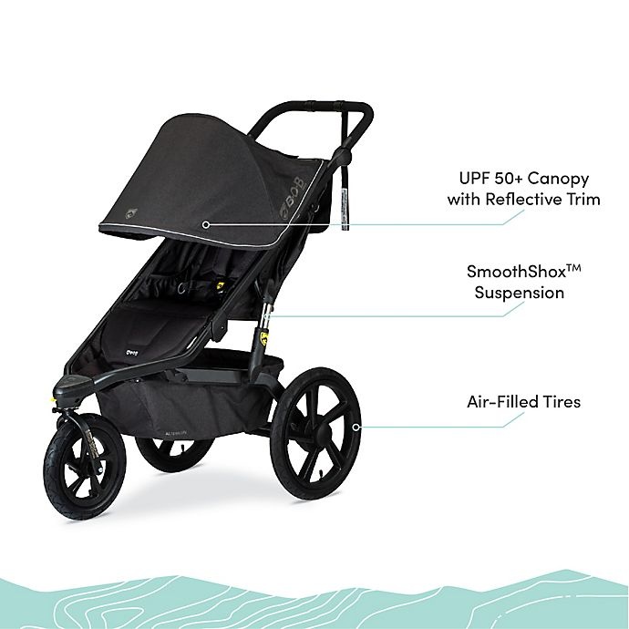 slide 5 of 12, BOB Gear Alterrain Jogging Stroller - Melange Black, 1 ct