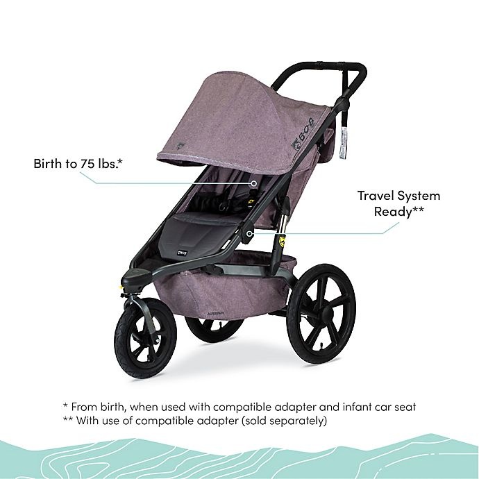 slide 3 of 13, BOB Gear Alterrain Jogging Stroller - Melange Lilac, 1 ct