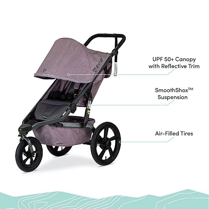 slide 5 of 13, BOB Gear Alterrain Jogging Stroller - Melange Lilac, 1 ct