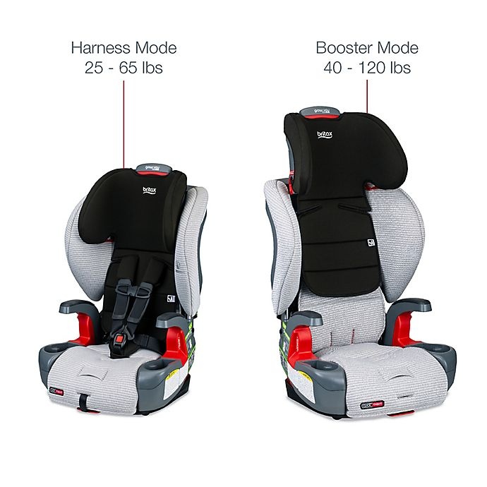 slide 4 of 12, Britax Grow With You ClickTight Clean Comfort Harness-2-Booster Car Seat - Light Grey, 1 ct