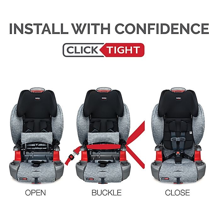 slide 12 of 14, Britax Grow With You ClickTight Harness-2-Booster Car Seat - Spark, 1 ct