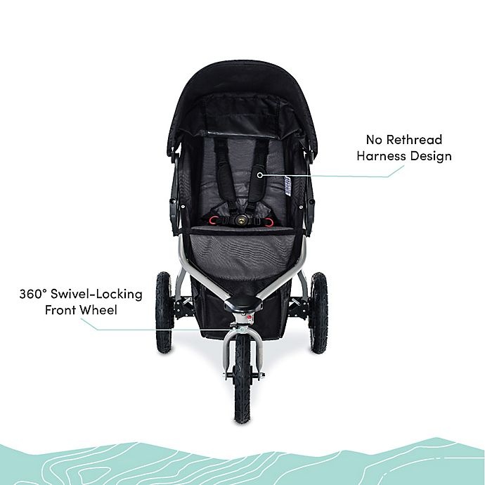 slide 4 of 5, BOB GearRambler Jogging Stroller - Black, 1 ct