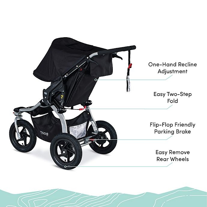 slide 5 of 5, BOB GearRambler Jogging Stroller - Black, 1 ct