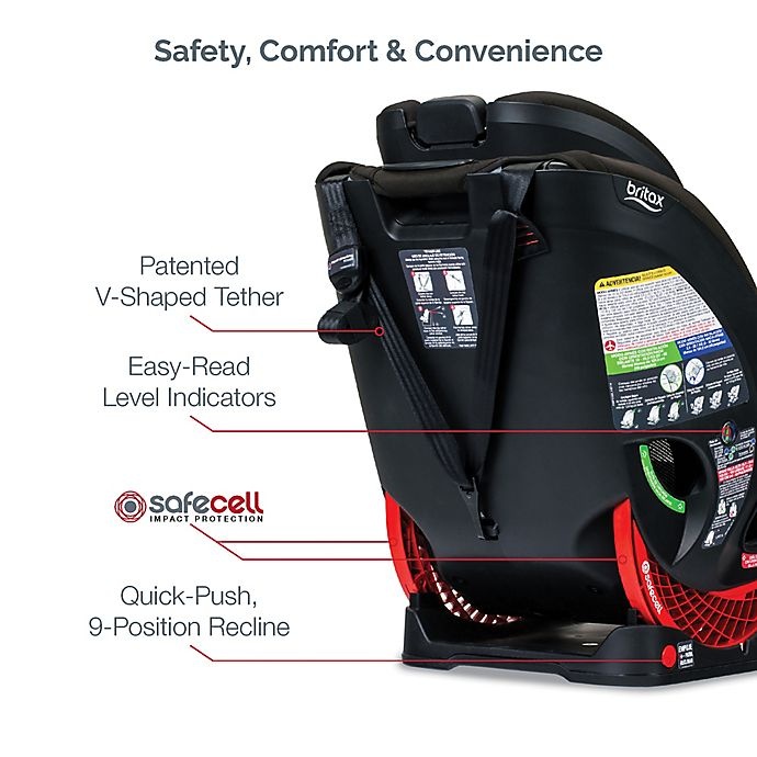 slide 11 of 13, Britax One4Life ClickTight All-in-One Convertible Car Seat - Black Diamond, 1 ct