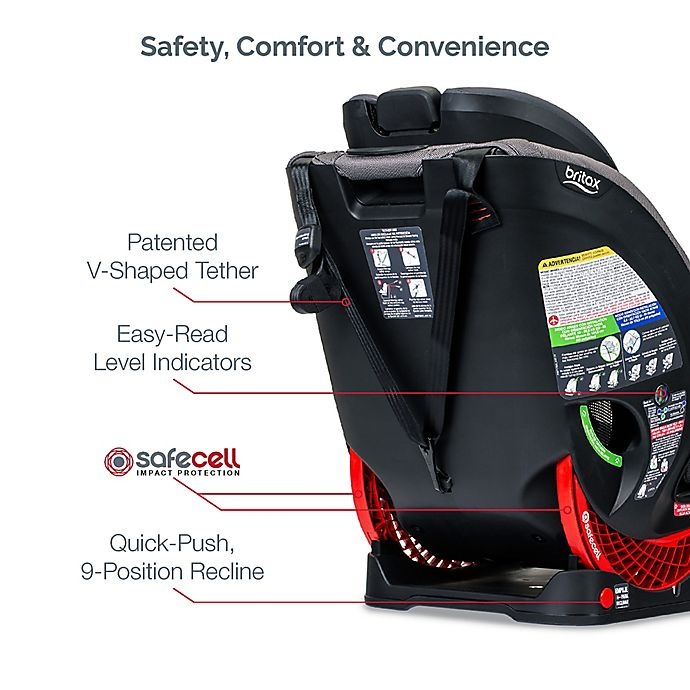 slide 11 of 15, Britax One4Life ClickTight SafeWash All-in-One Convertible Car Seat - Drift Grey, 1 ct