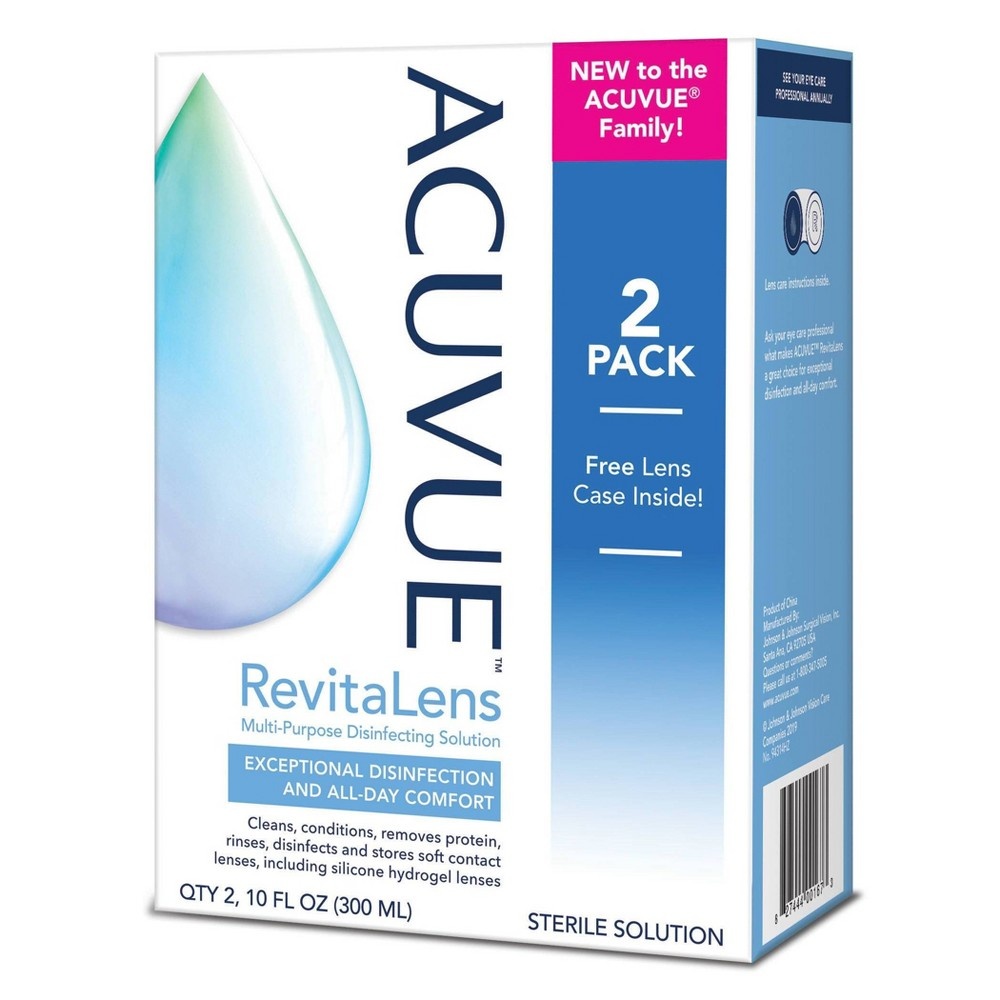 slide 2 of 2, Acuvue Revitalens Multi-Purpose Disinfecting Contact Solution, 20 oz