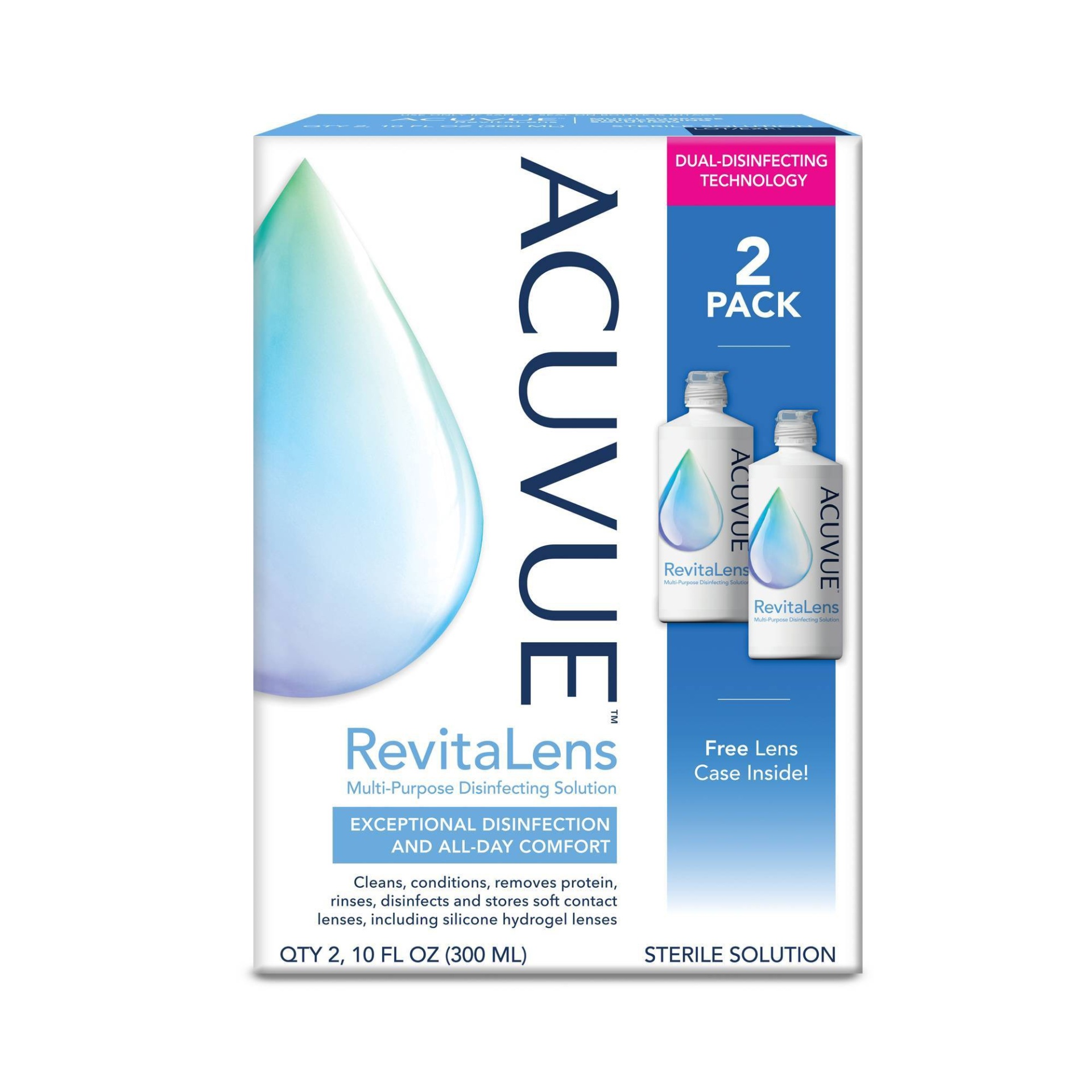 slide 1 of 2, Acuvue Revitalens Multi-Purpose Disinfecting Contact Solution, 20 oz