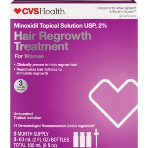 slide 1 of 1, CVS Health Women's Hair Regrowth Treatment, 6 oz