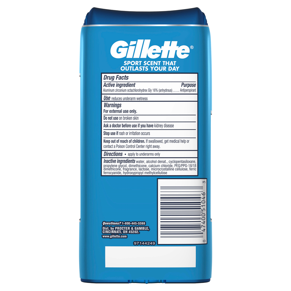 slide 3 of 7, Gillette Antiperspirant Deodorant for Men, Clear Gel, Power Rush, 72 Hr. Sweat Protection, Twin Pack, 3.8 oz each, 2 ct; 3.8 oz