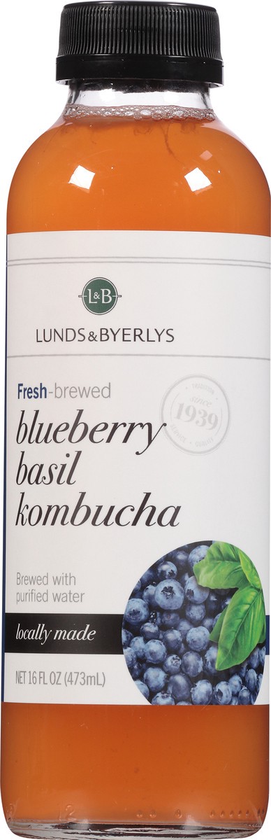 slide 5 of 9, Lunds & Byerlys Blueberry Basil Kombucha 16 fl oz, 16 fl oz