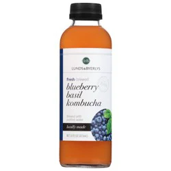 Lunds & Byerlys Blueberry Basil Kombucha 16 fl oz