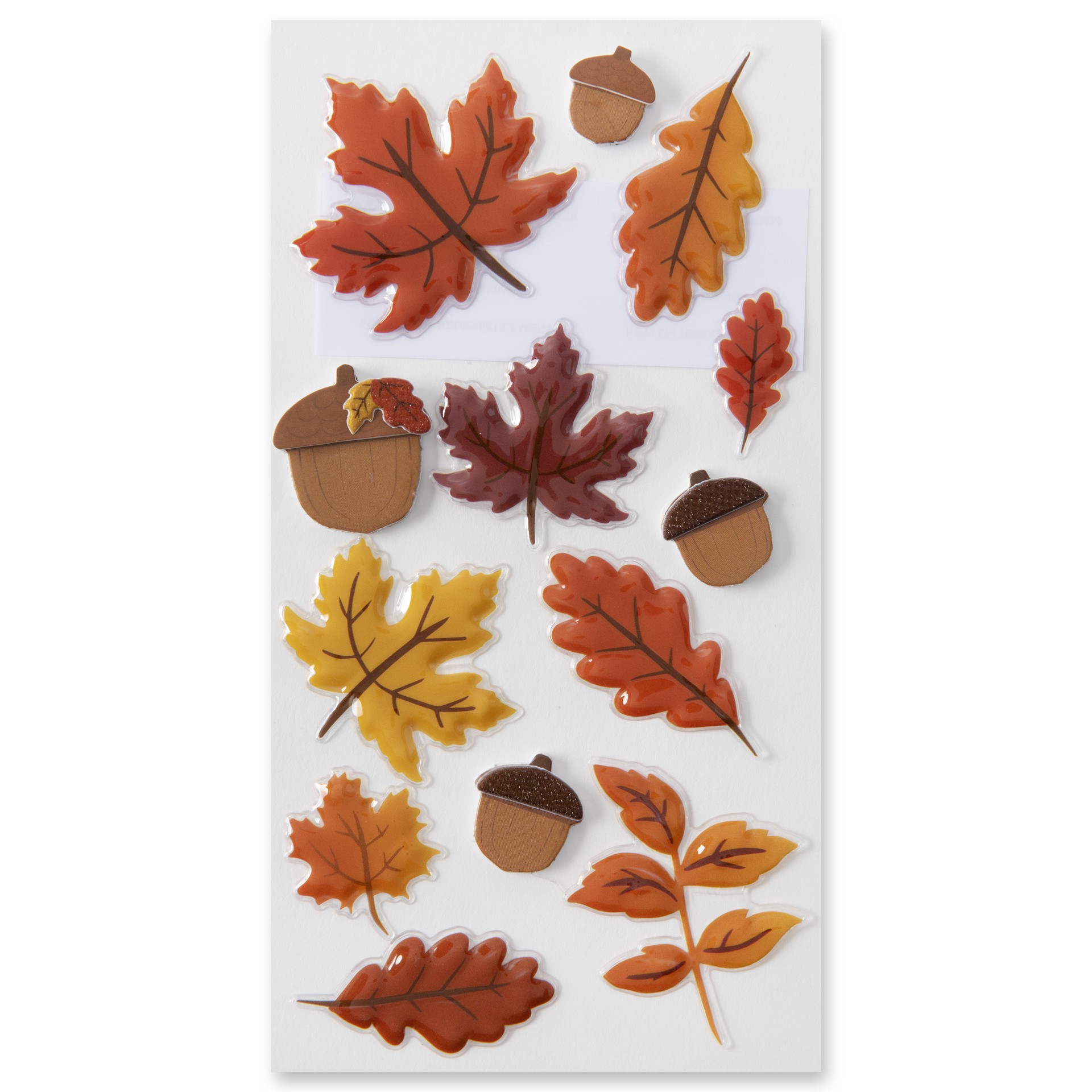 slide 4 of 5, Fall Leaves Stickers By Recollections, 4 in x 8.5 in