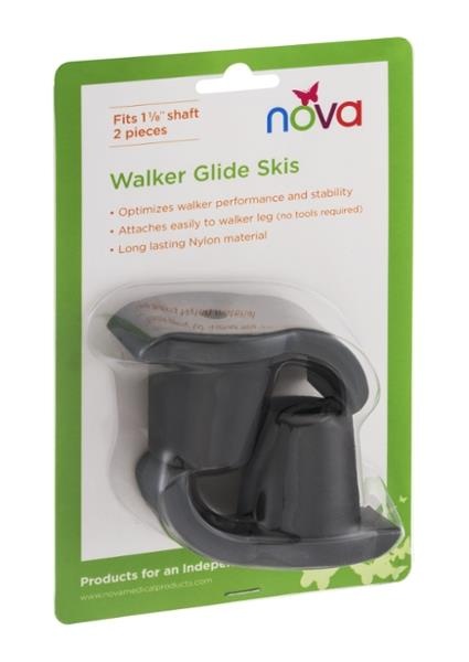 slide 1 of 1, Nova Medical Products Nova Walker Glide Skis, 2 ct