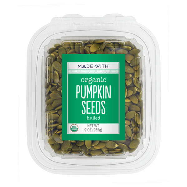 slide 1 of 1, Made With Organic Hulled Pumpkin Seeds Tub, 1 ct