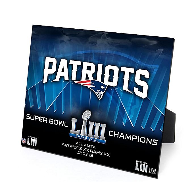 slide 1 of 1, NFL New England Patriots Super Bowl LIII Champions PleXart, 1 ct