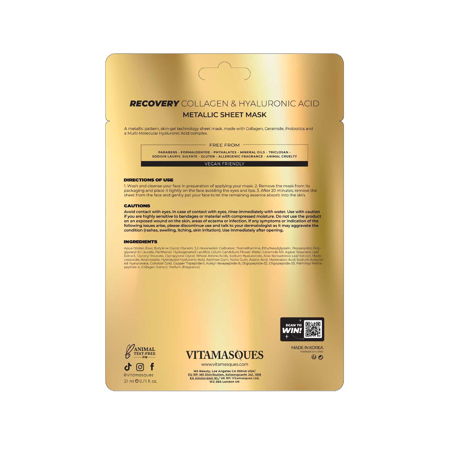 slide 2 of 3, VITAMASQUES Leopard Print Metallic Mask, 1 ct