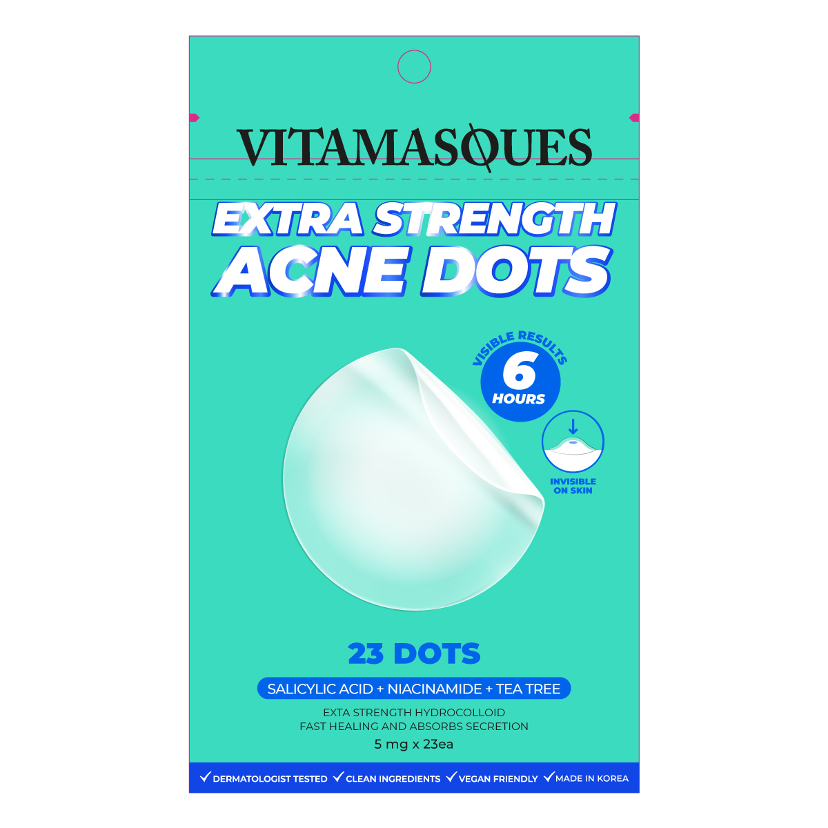 slide 1 of 1, Vitamasques Acne Patches, 1 ct