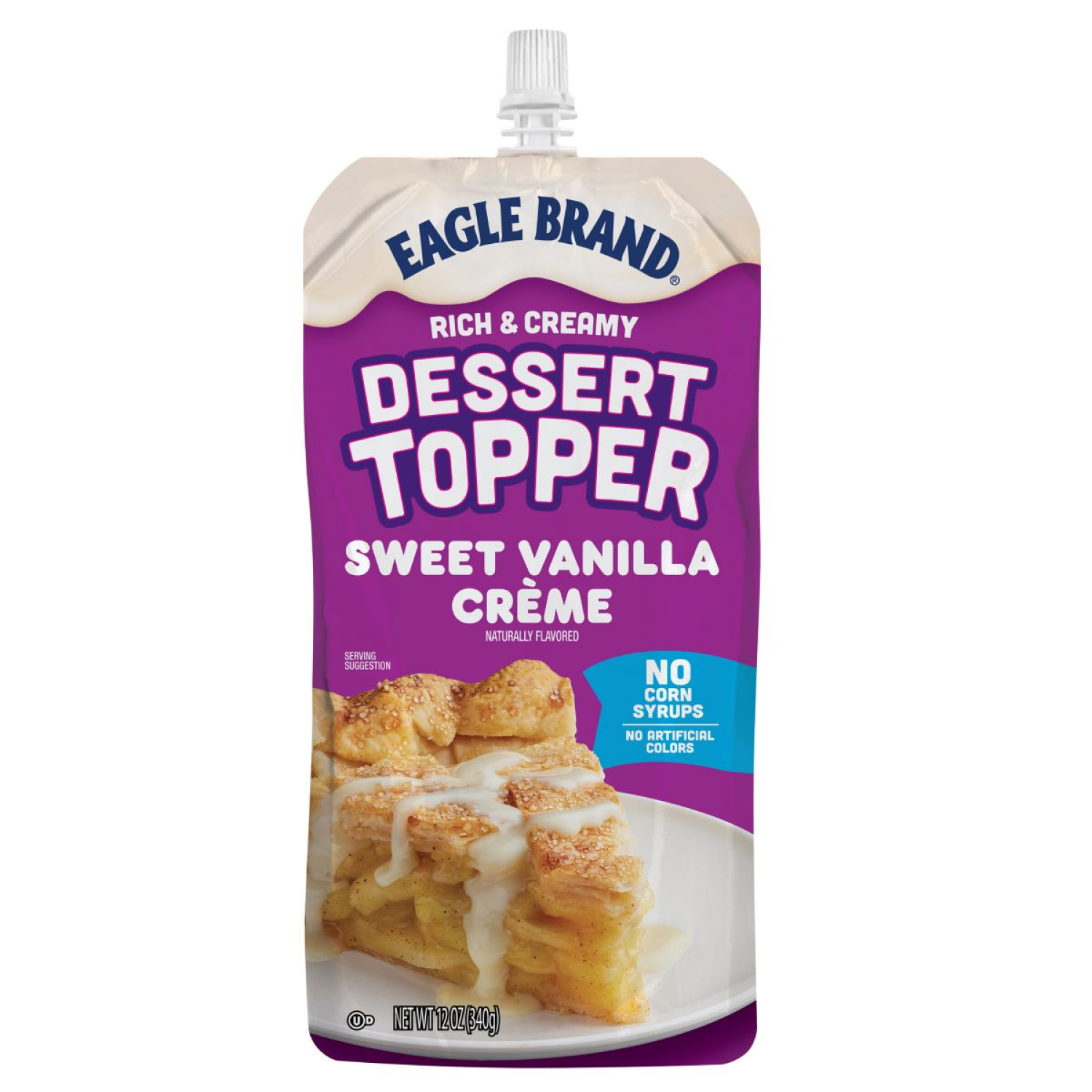 slide 1 of 3, Eagle Brand Dessert Topper Sweet Vanilla Crème 12oz Pouch, 12 oz