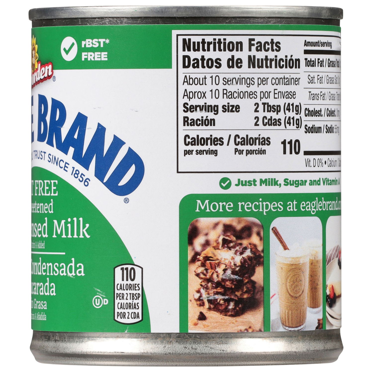 slide 7 of 8, Eagle Brand Borden Fat Free Condensed Milk 14 oz, 14 oz