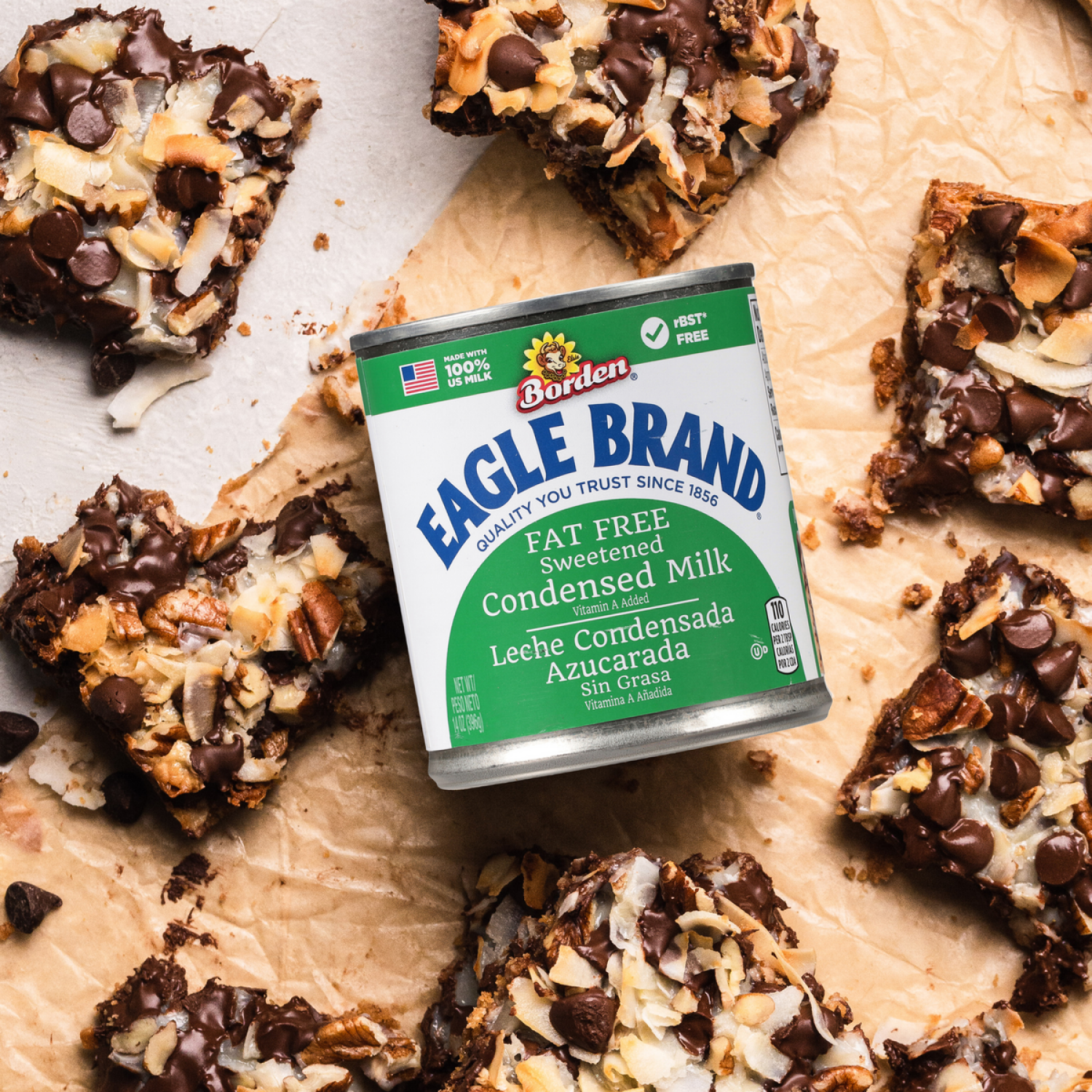 slide 8 of 8, Eagle Brand Borden Fat Free Condensed Milk 14 oz, 14 oz