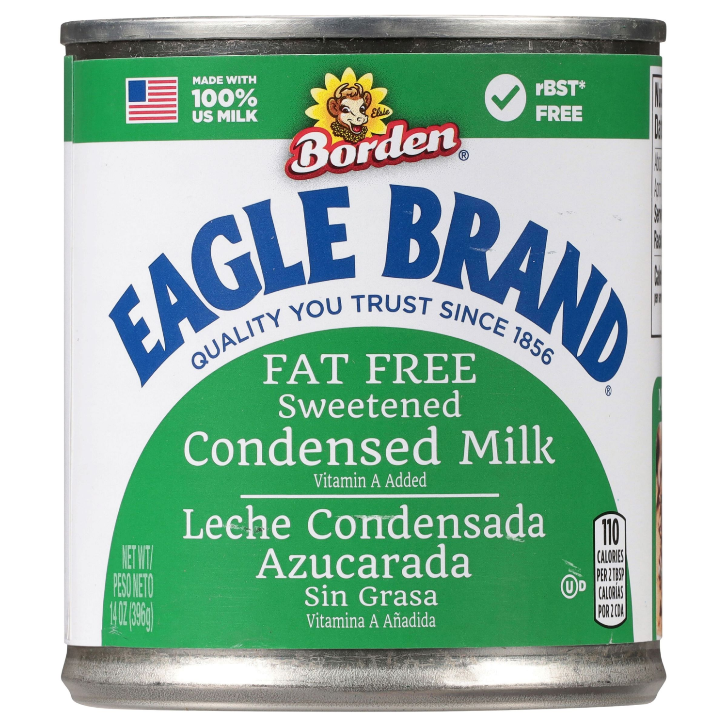 slide 1 of 8, Eagle Brand Borden Fat Free Condensed Milk 14 oz, 14 oz