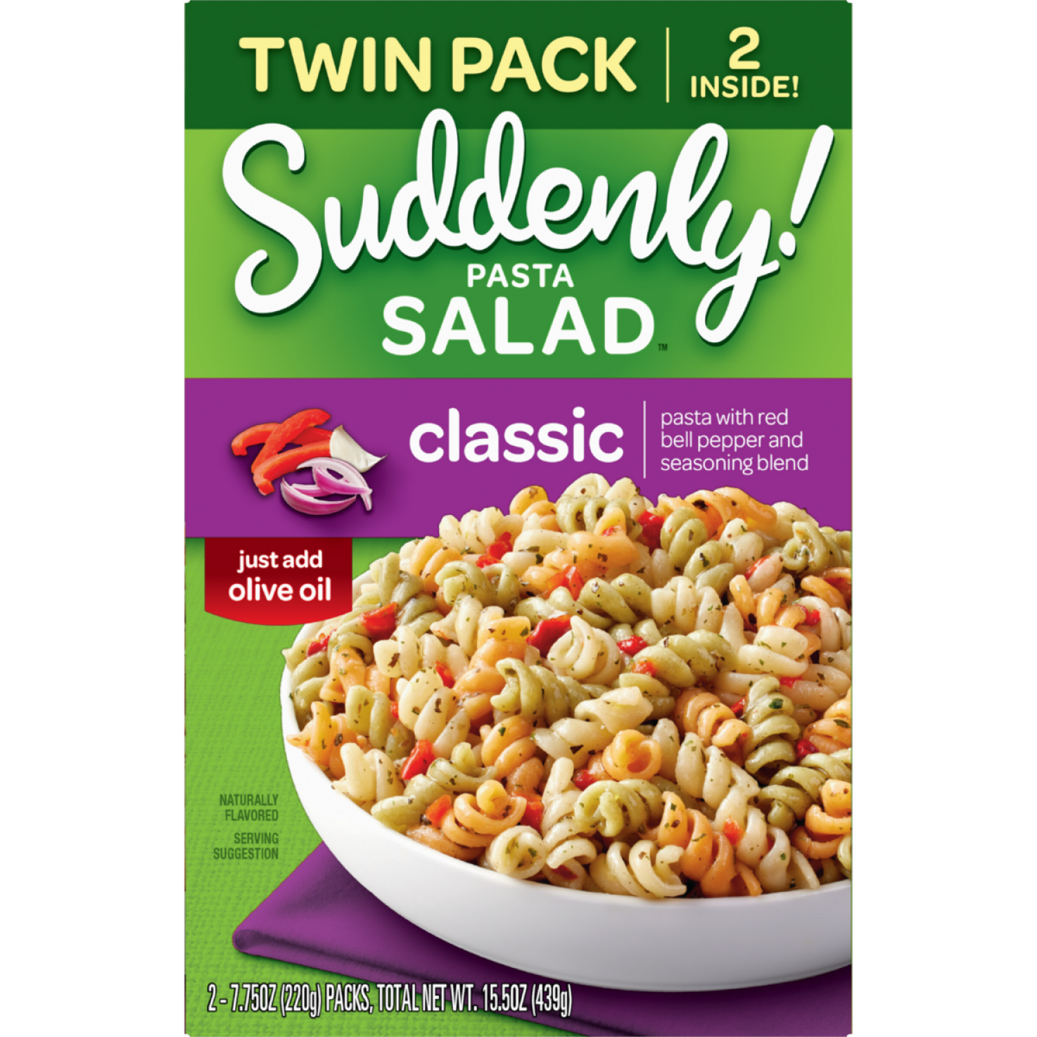 slide 1 of 4, Suddenly! Classic Pasta Salad Twin Pack 15.5 oz, 2 ct