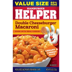 Hamburger Helper Double Cheeseburger Macaroni Value Size 9.6 oz