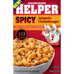 Hamburger Helper Medium Spicy Jalapeno Cheeseburger Pasta & Cheese Sauce Mix 6 oz