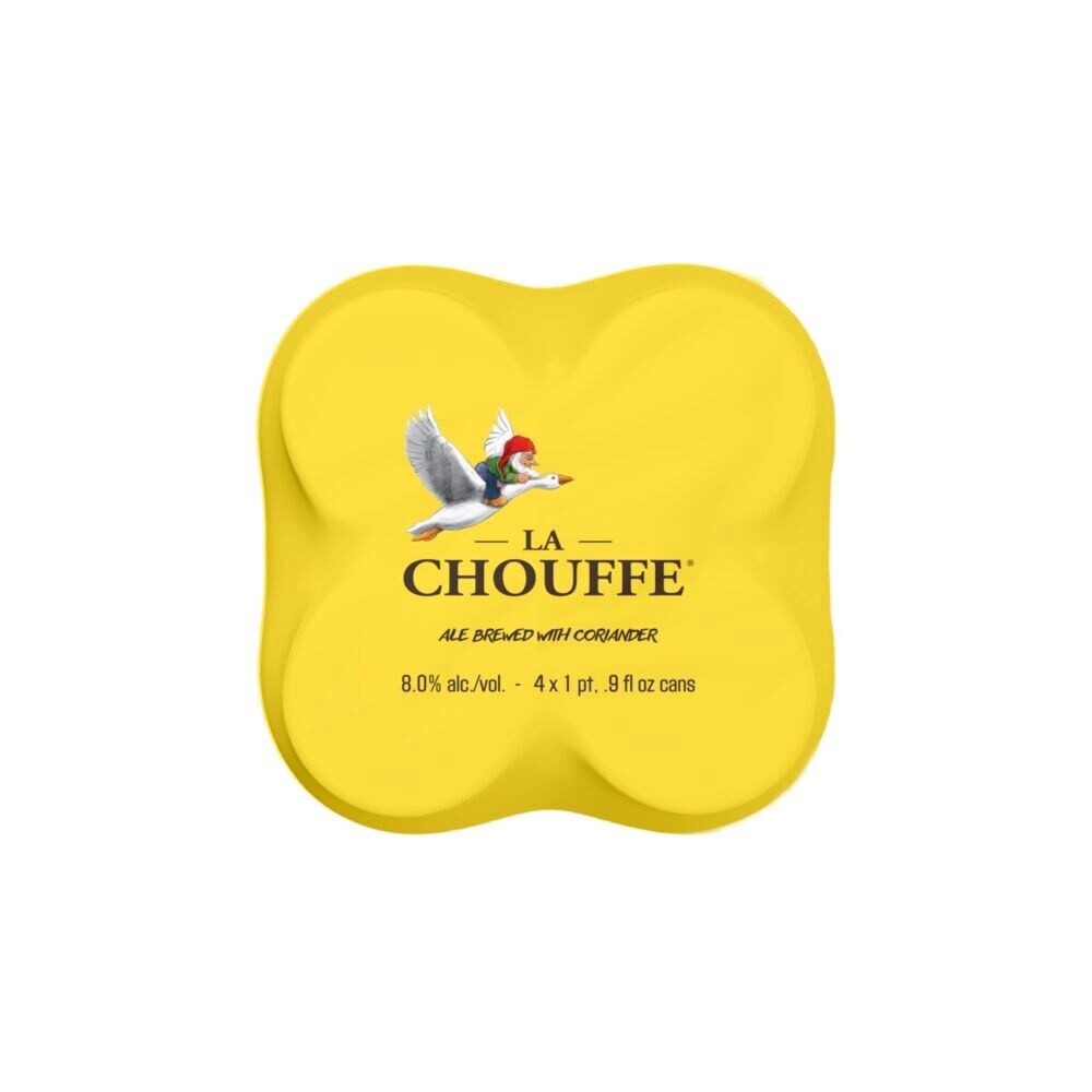 slide 6 of 6, La Chouffe Blonde Beer 4 - 1 pt Cans, 4 ct