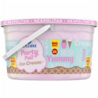 slide 1 of 4, Kroger Deluxe Party Pail Neapolitan Flavored Ice Cream Family Size, 1 gal